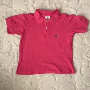 Like New Hot pink Lacoste Women’s Shirt Size 34